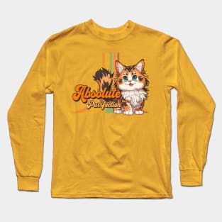 Maine Coon Cat Absolute Purrfection cute kitty Long Sleeve T-Shirt